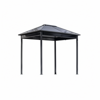 Danxia 7 Ft. X 9 Ft. Grey Cabana Steel Framed Gazebo