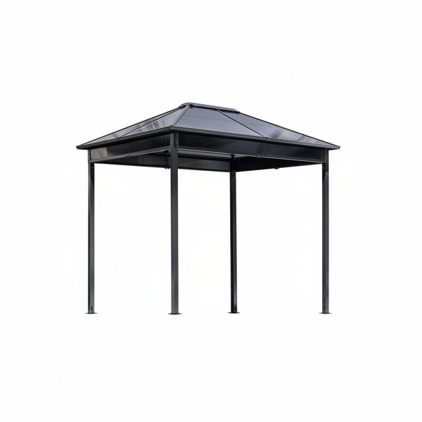 Danxia 7 Ft. X 9 Ft. Grey Cabana Steel Framed Gazebo