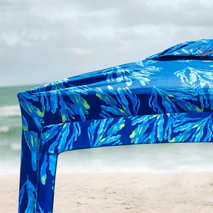 6.2 Ft. X 6.2 Ft. Beach Cabana Canopy Tent Easy-Setup Canopy with Sidewall for Ultimate Sun Protection