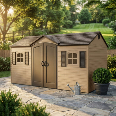 15 Ft. X 8 Ft. Resin Outdoor Garden Shed
